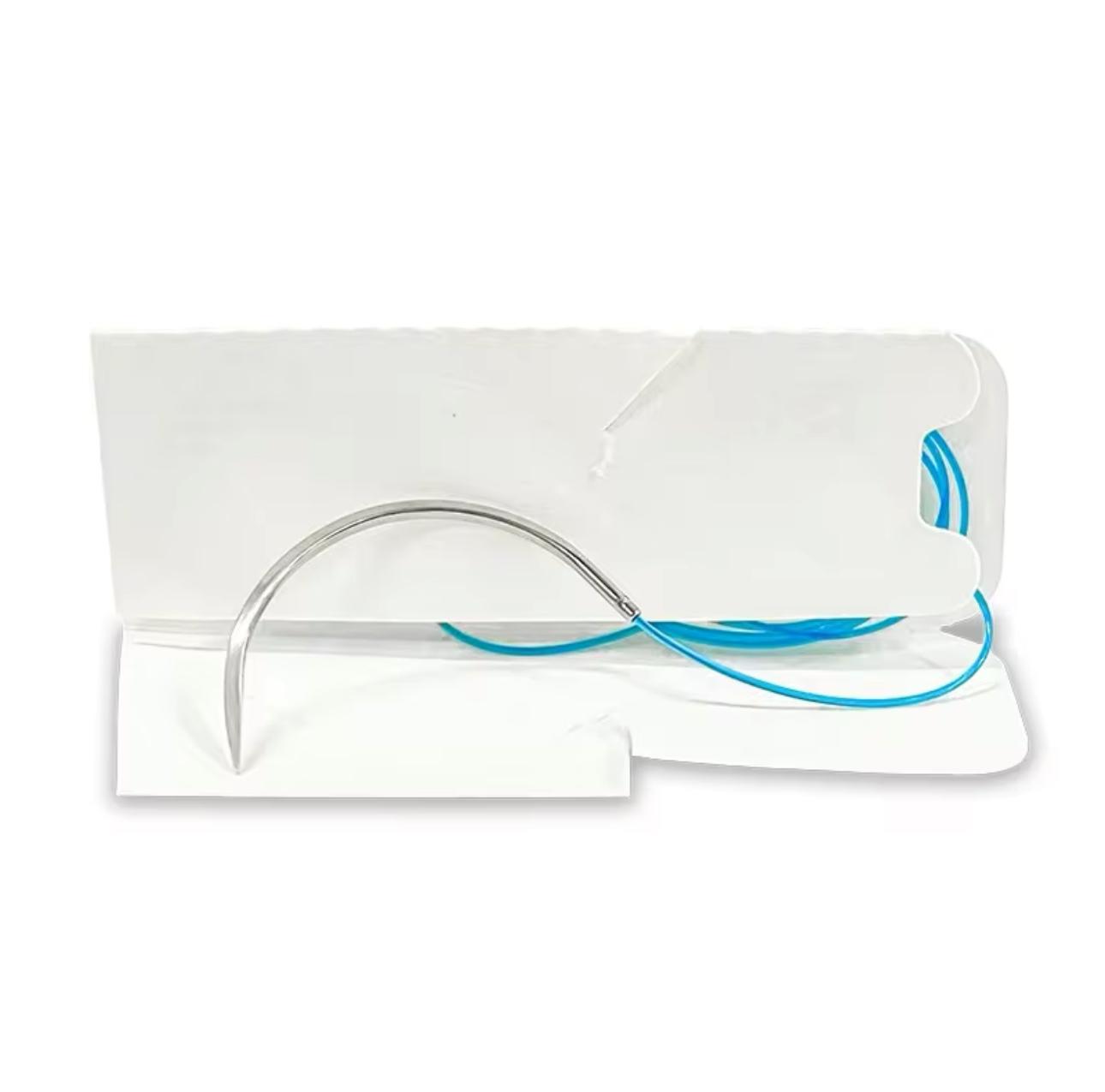 12er-Set Medizinisches Nahtmaterial -  Nylon Monofilament, USP: 3/0, Metric: 2, 19mm 3/8