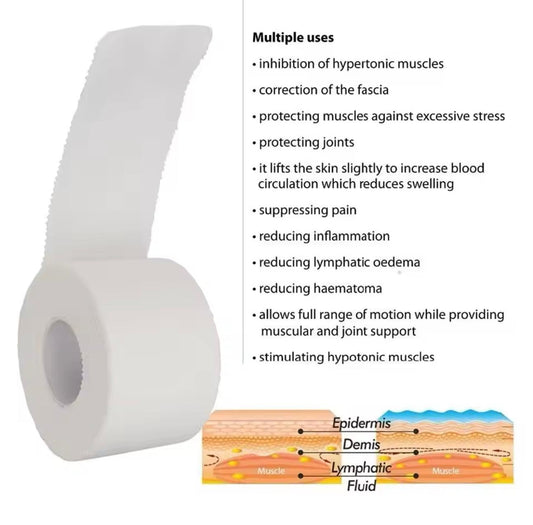 Medizinisches wasserdichtes elastisches Premium Klebeband Rolle 25mm Physio Sport